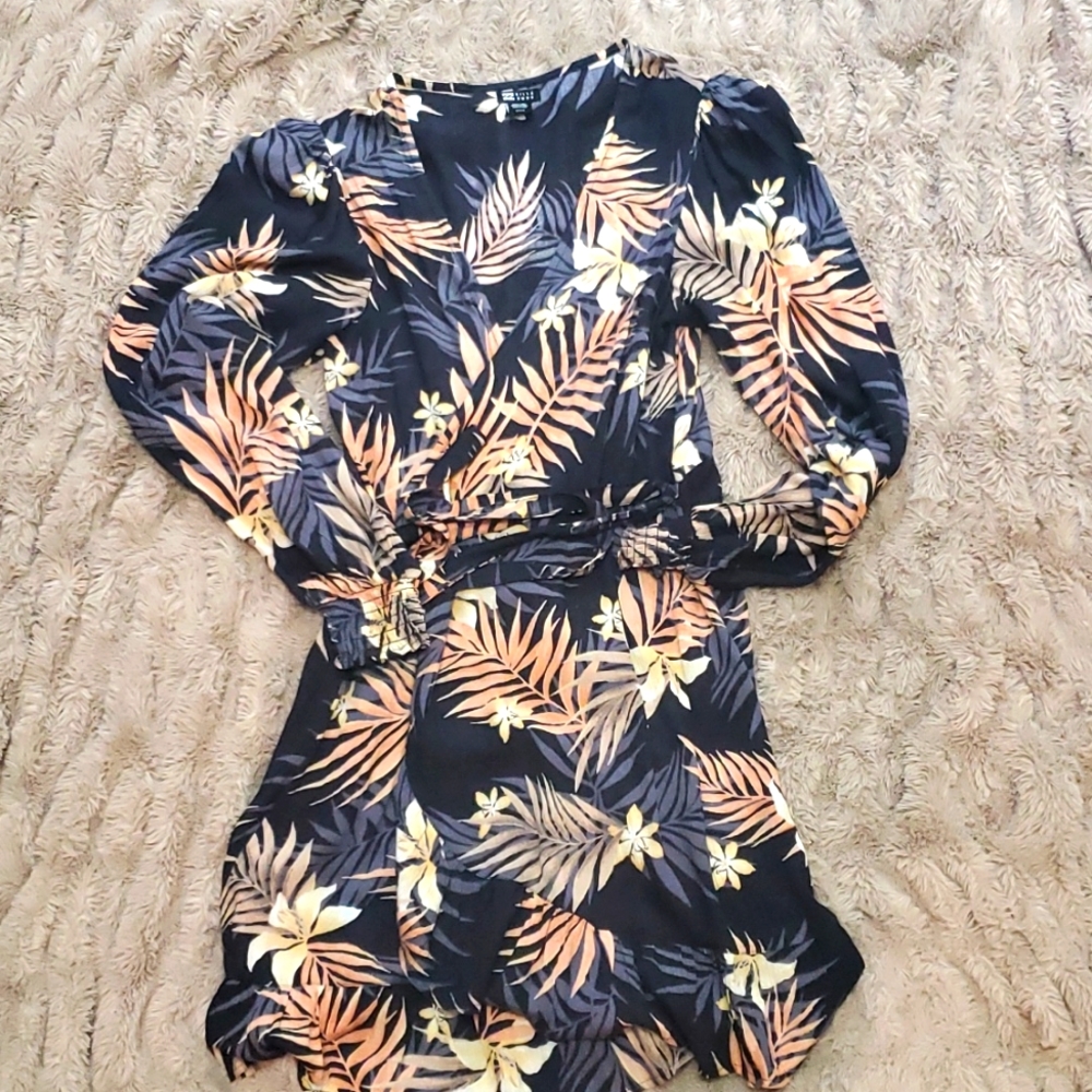 Navy Billabong Wrap Dress